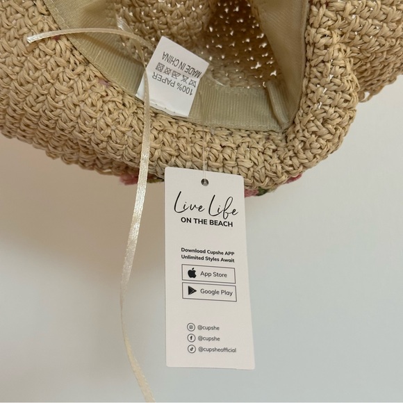 NWT Cupshe Blooming Skies Straw Hat - Picture 11 of 12